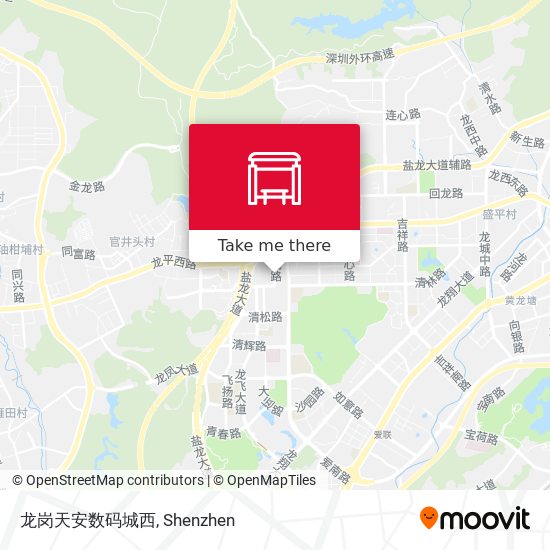 龙岗天安数码城西 map