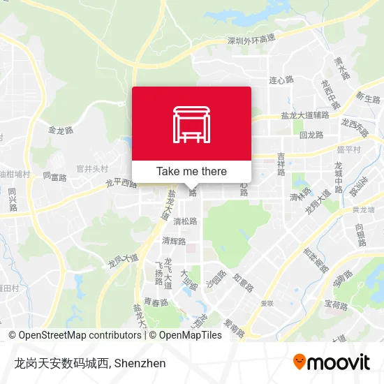 龙岗天安数码城西 map