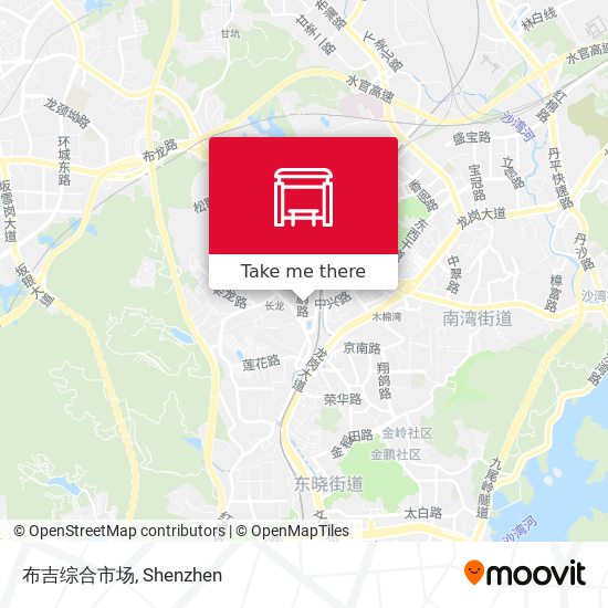 布吉综合市场 map