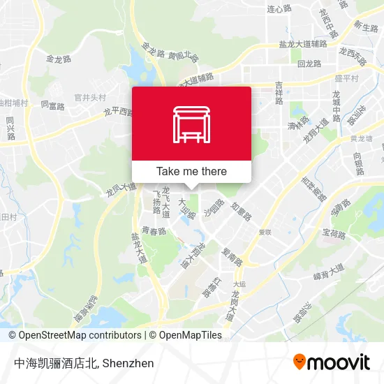 中海凯骊酒店北 map