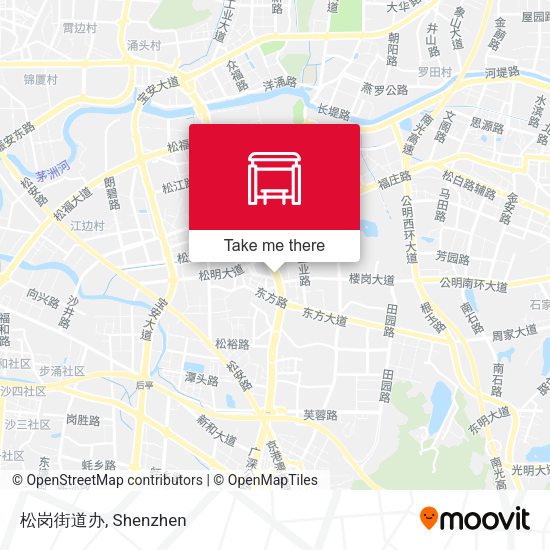 松岗街道办 map