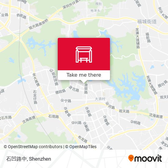 石凹路中 map