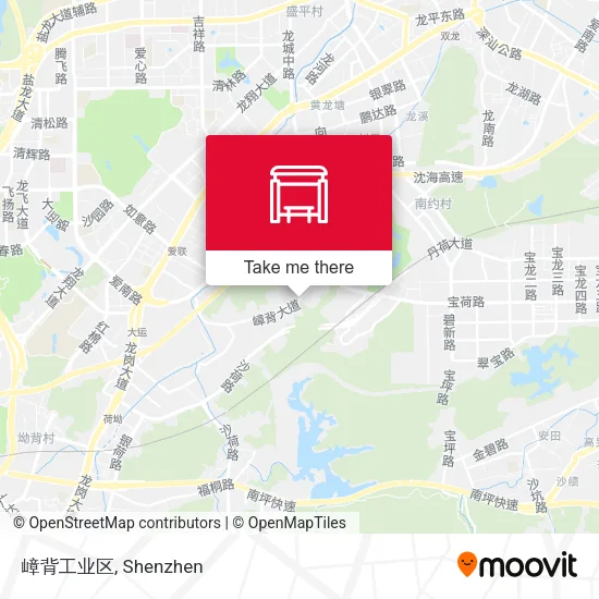 嶂背工业区 map