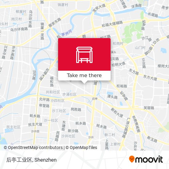 后亭工业区 map
