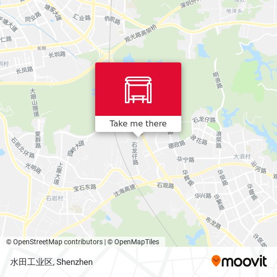 水田工业区 map