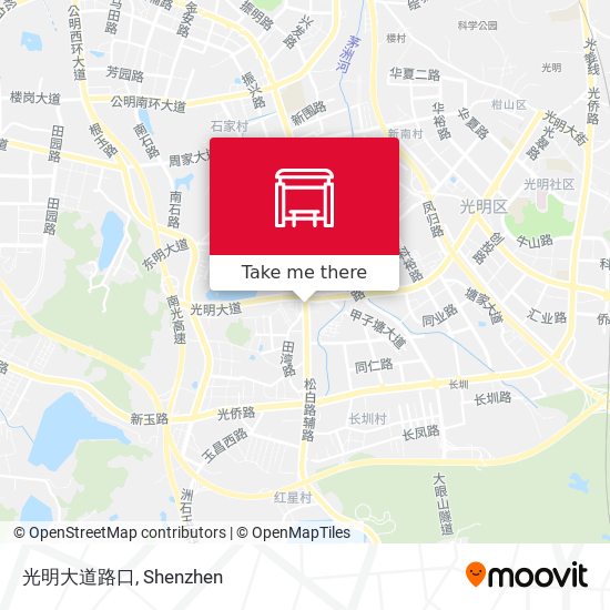 光明大道路口 map