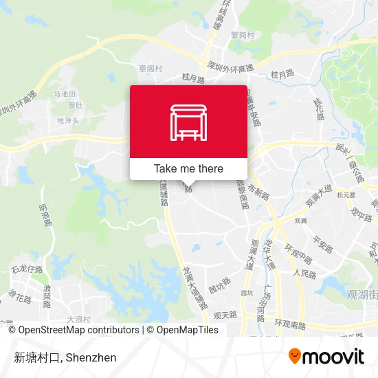 新塘村口 map