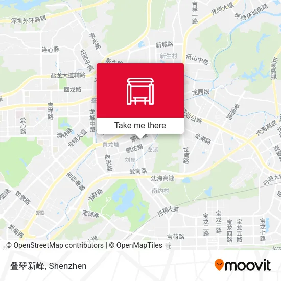叠翠新峰 map