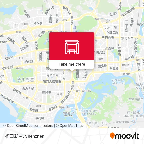 福田新村 map
