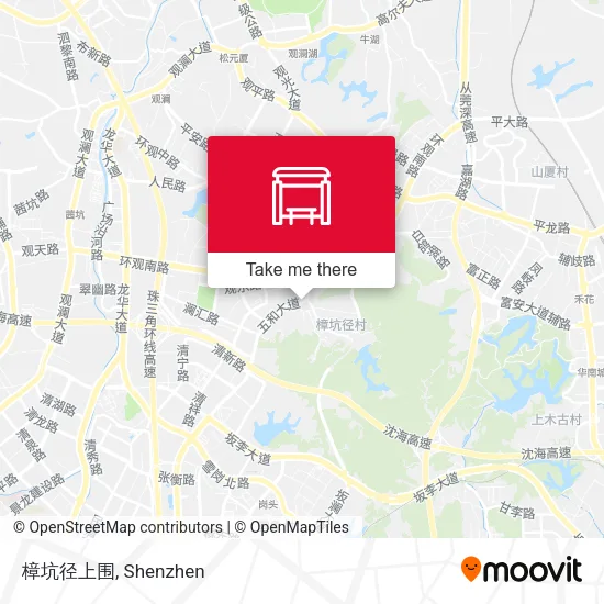 樟坑径上围 map