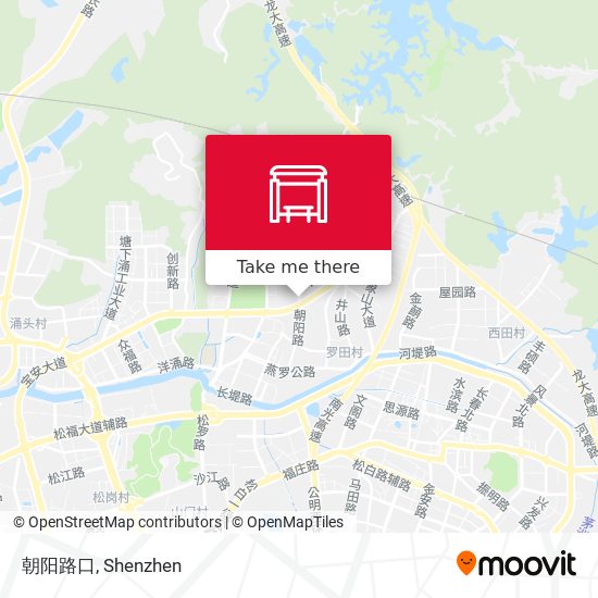 朝阳路口 map