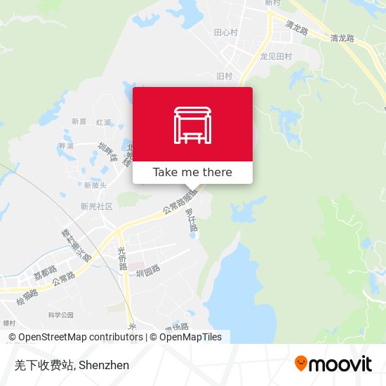 羌下收费站 map