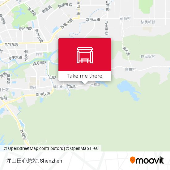 坪山田心总站 map