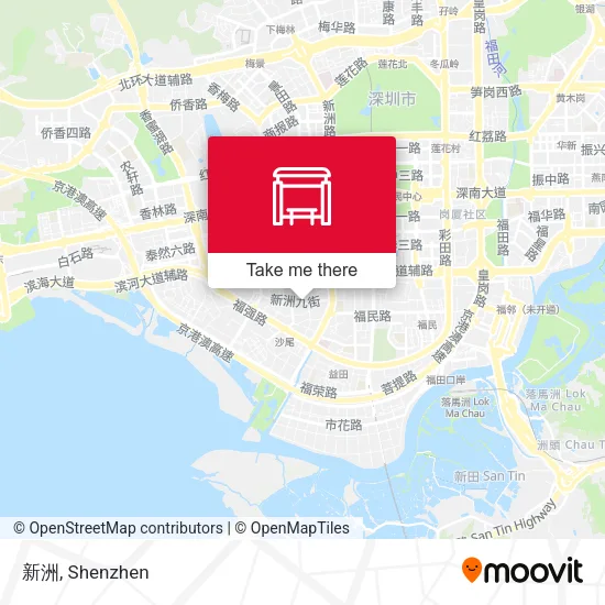 新洲 map