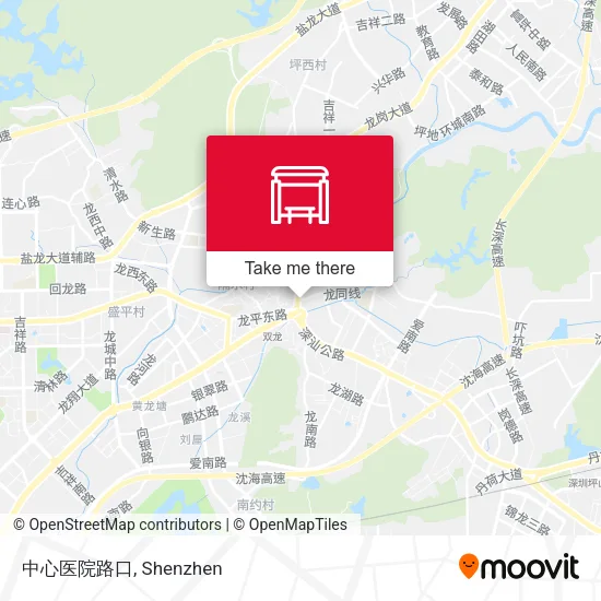 中心医院路口 map