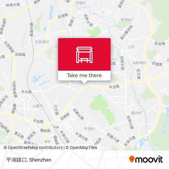 平湖路口 map