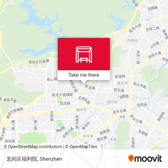 龙岗区福利院 map