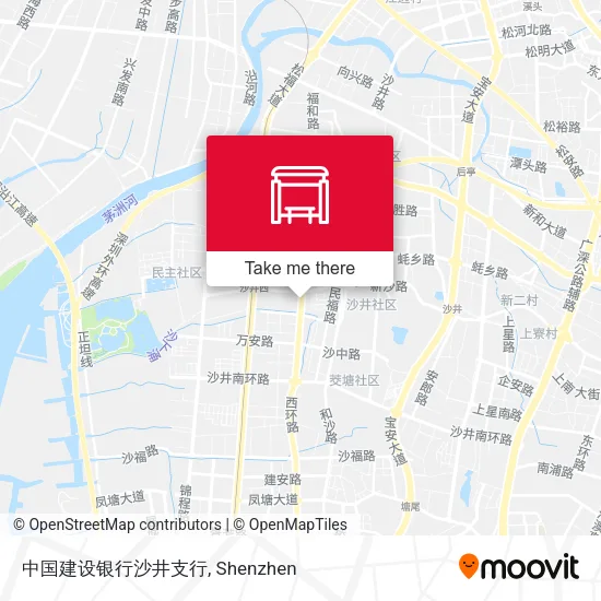 中国建设银行沙井支行 map