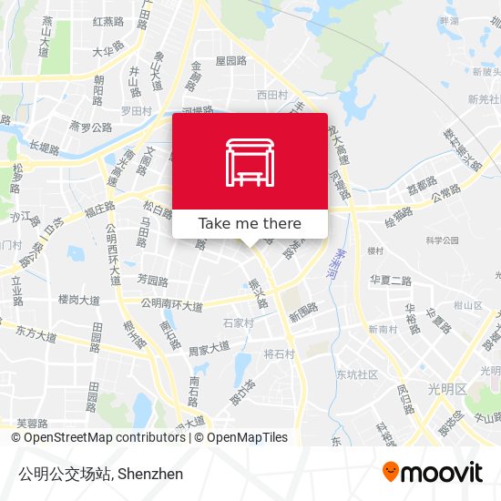 公明公交场站 map