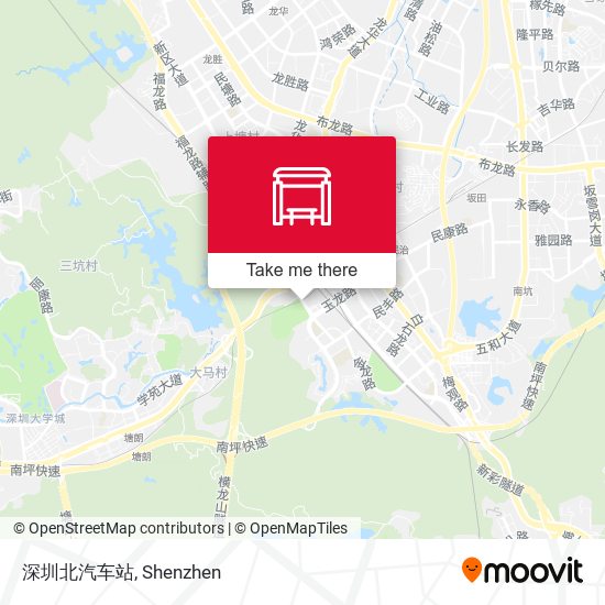 深圳北汽车站 map