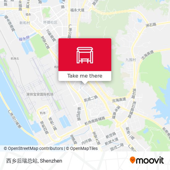 西乡后瑞总站 map