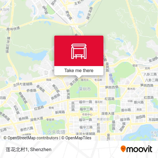莲花北村1 map