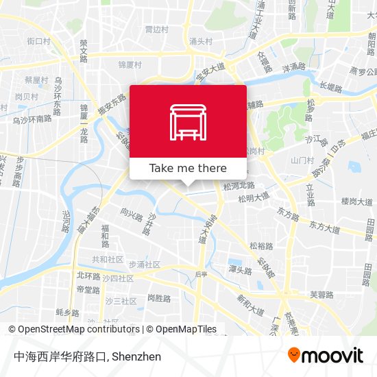 中海西岸华府路口 map