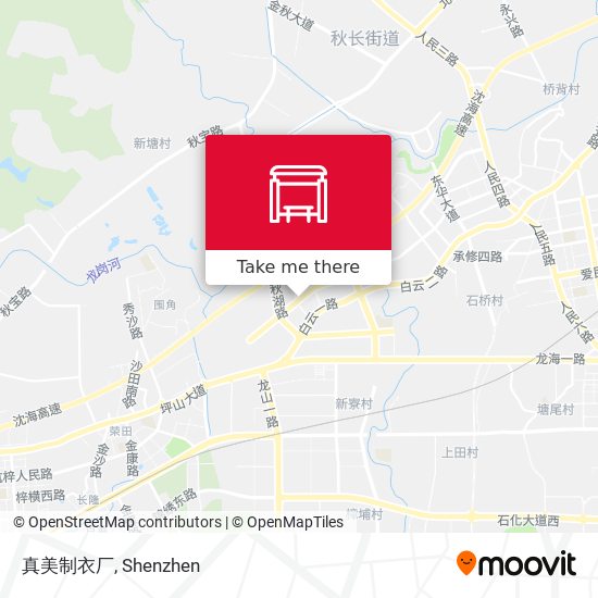 真美制衣厂 map