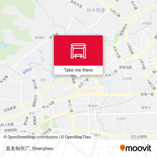 真美制衣厂 map