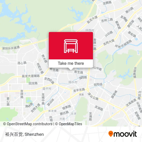 裕兴百货 map