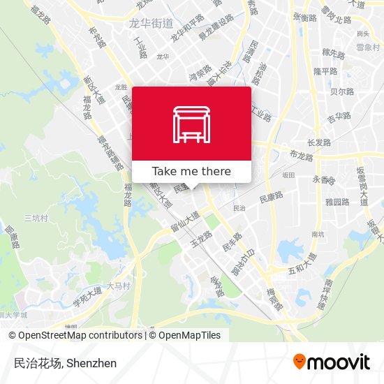 民治花场 map