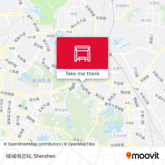 辅城坳总站 map