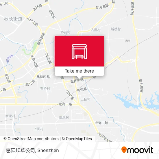 惠阳烟草公司 map