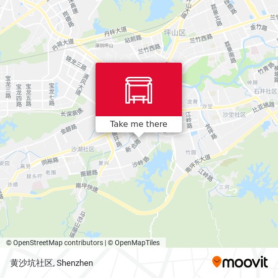 黄沙坑社区 map