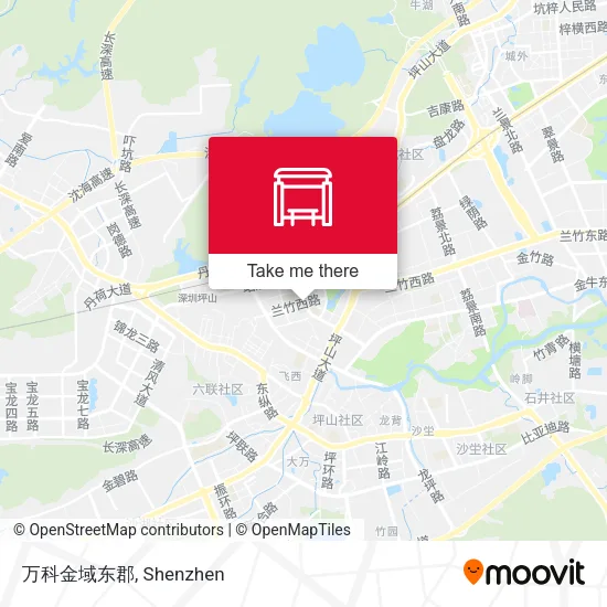 万科金域东郡 map