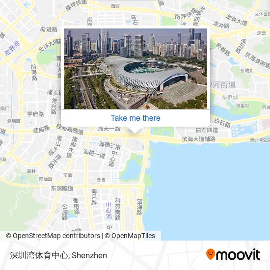 深圳湾体育中心 map
