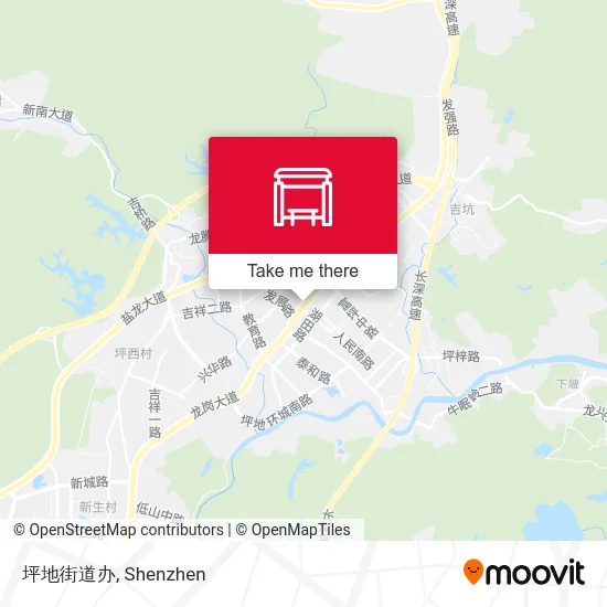 坪地街道办 map