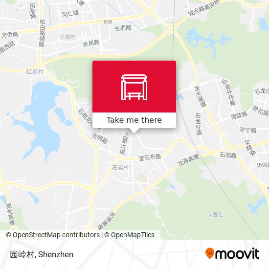 园岭村 map
