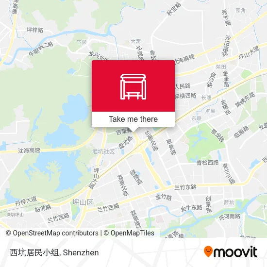 西坑居民小组 map