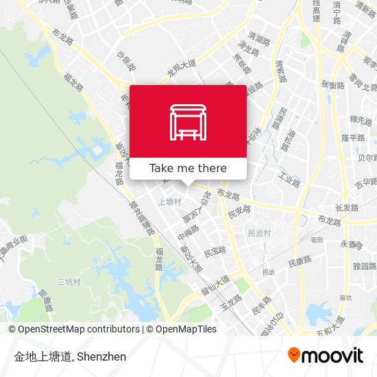 金地上塘道 map