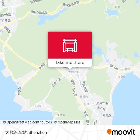 大鹏汽车站 map