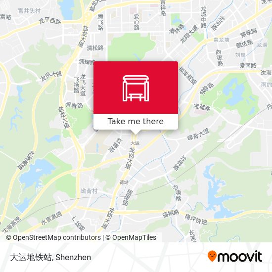 大运地铁站 map