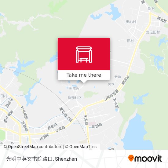 光明中英文书院路口 map