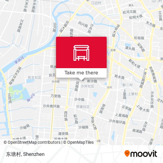 东塘村 map