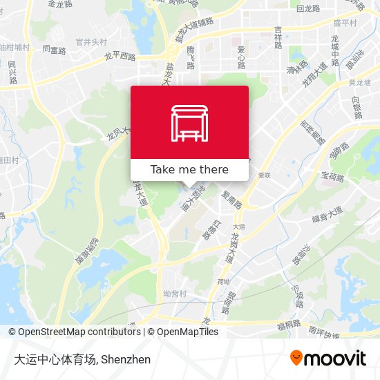 大运中心体育场 map