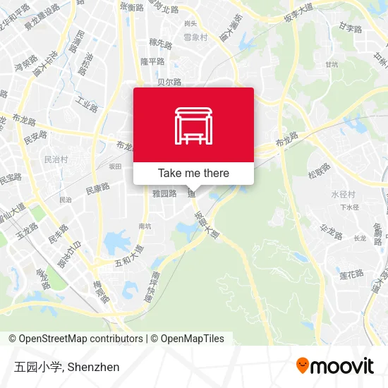 五园小学 map