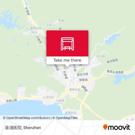 葵涌医院 map
