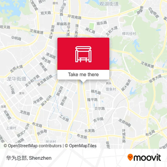 华为总部 map