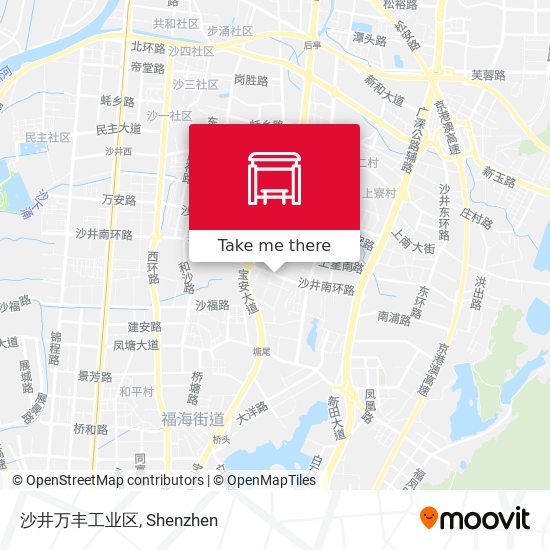 沙井万丰工业区 map