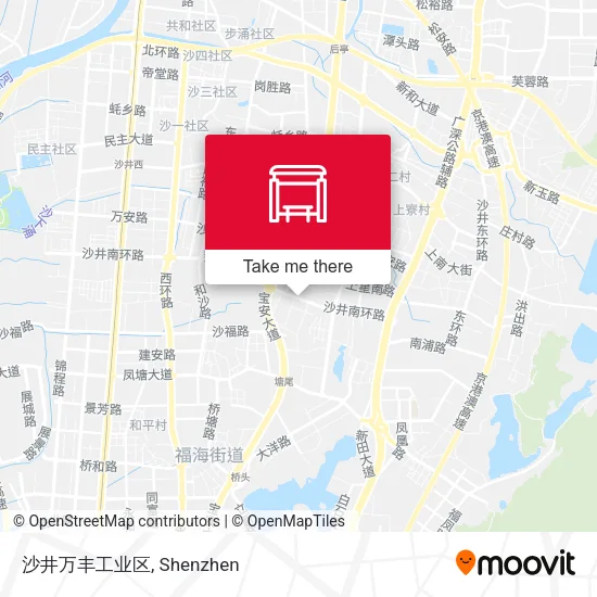 沙井万丰工业区 map